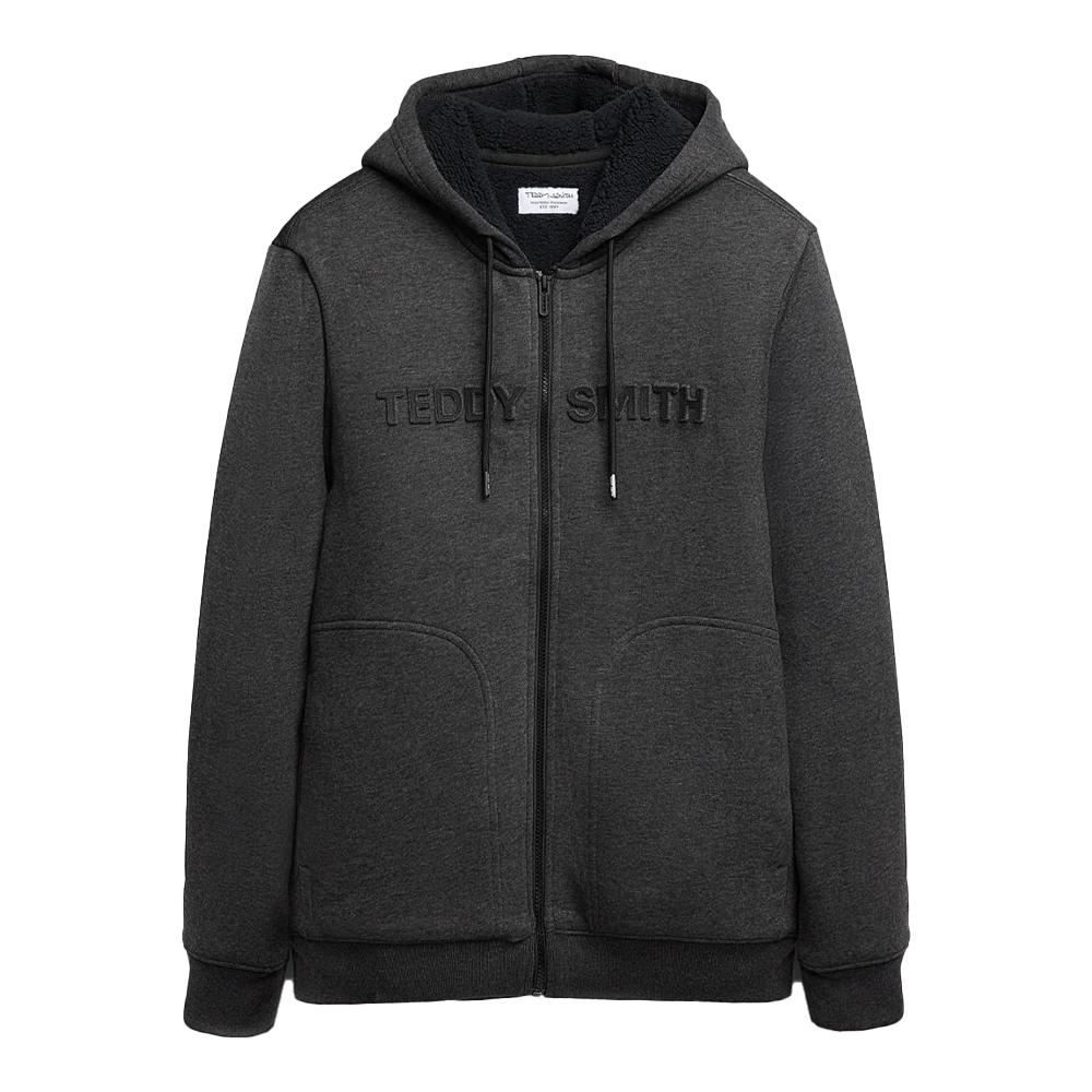 Veste Zippée Grise Homme Teddy Smith Giclass pas cher