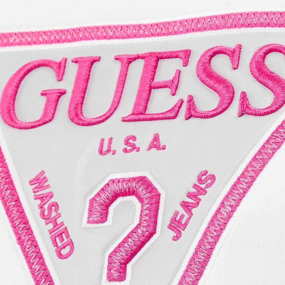Sweat Blanc Femme Guess Lurex Triangle vue 3
