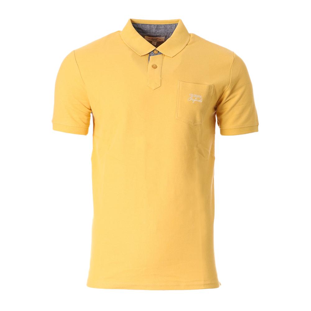 Polo Jaune  Homme Lee Cooper Opan pas cher