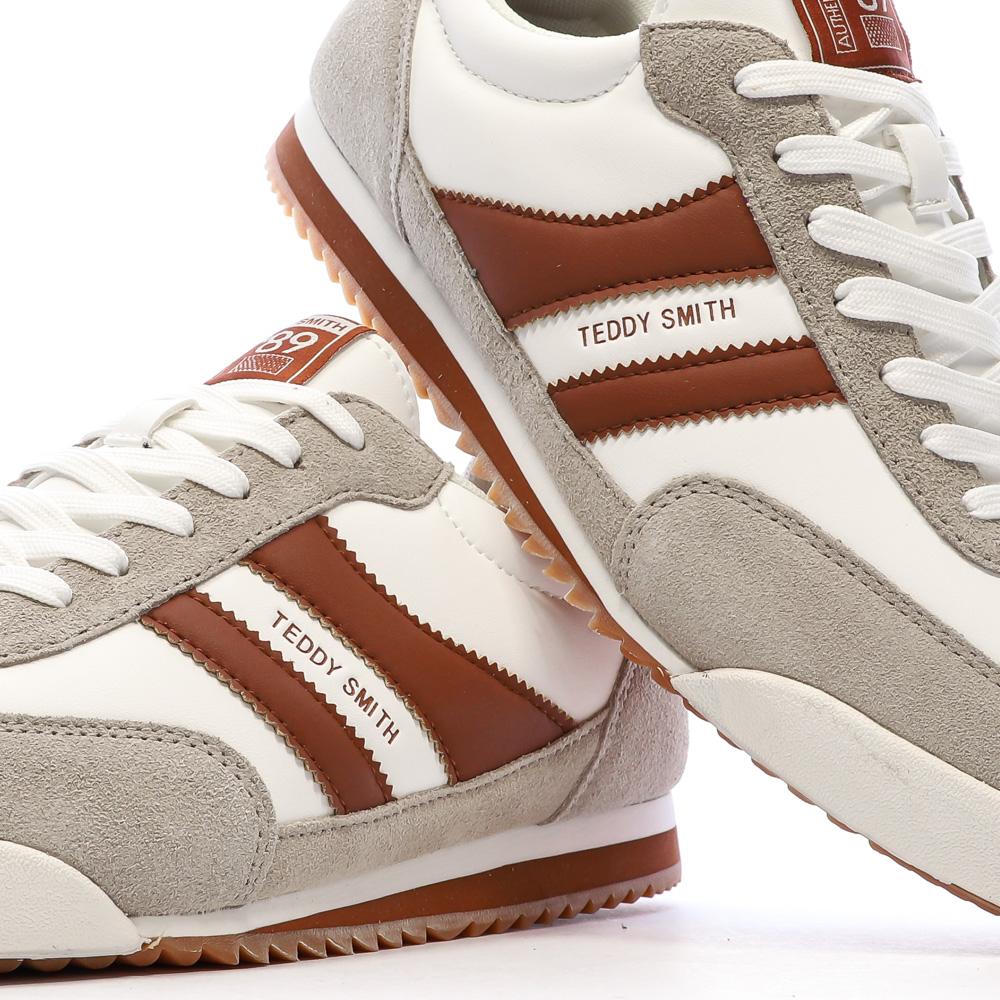 Teddy Smith Men's Brown/White Sneakers 120503 Photo of the Espace des Marques %store% store - view of %key%