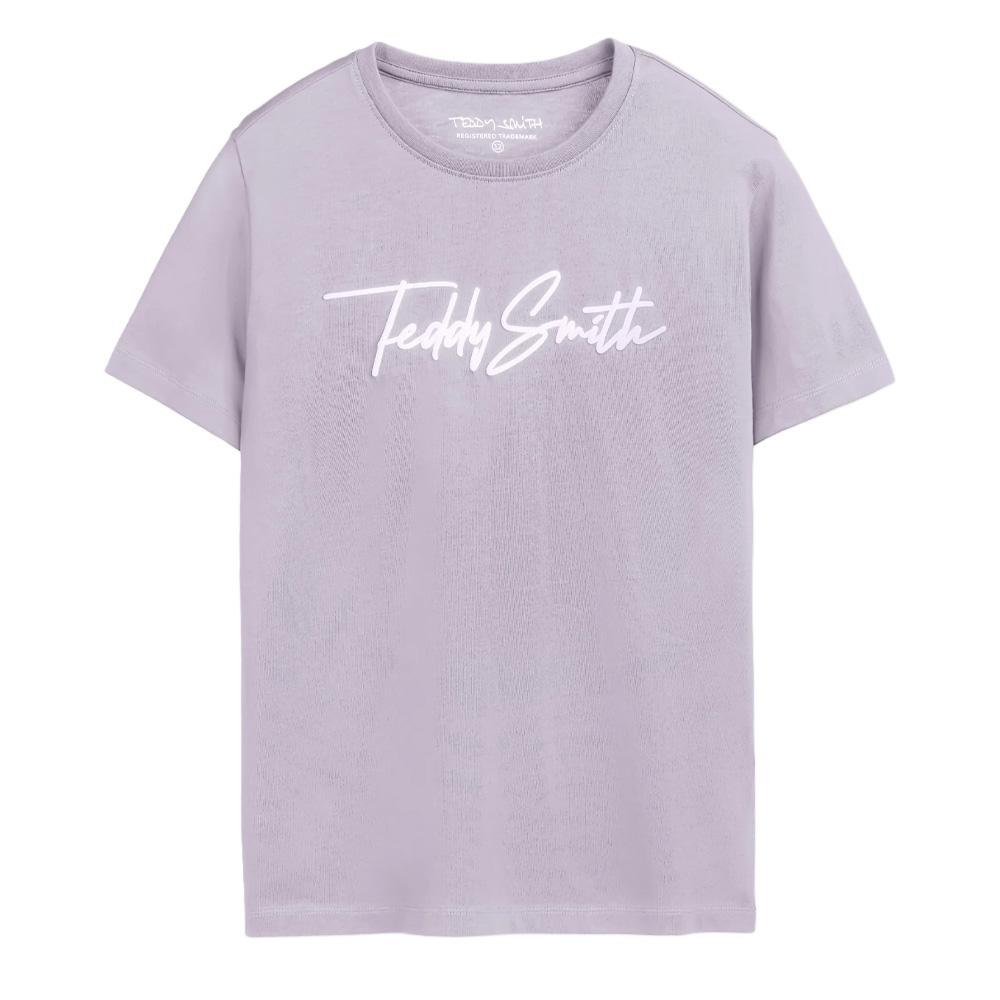 T-Shirt Mauve Garçon Teddy Smith Evan pas cher