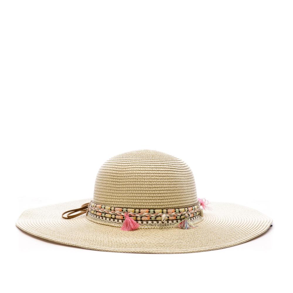 Chapeau Beige Femme Emeraude Capeline pas cher