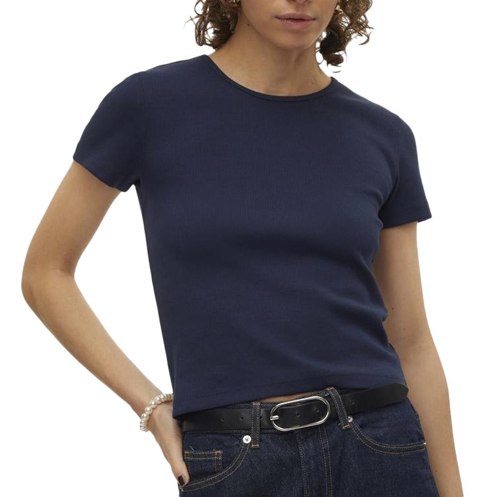 T-shirt Marine Femme Vero Moda Chloe pas cher