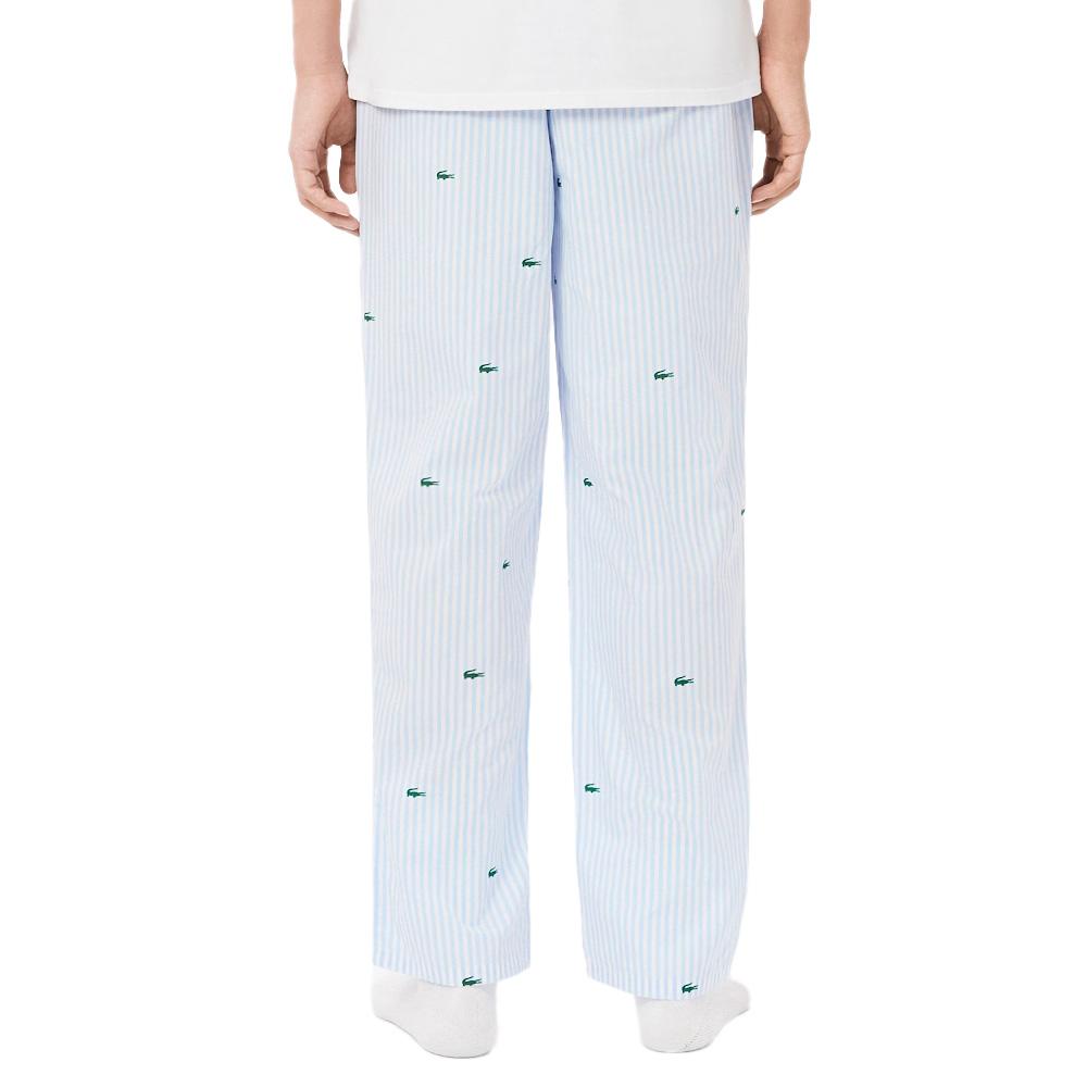 Pantalon de pyjama Bleu/Blanc Homme LACOSTE Striped vue 2