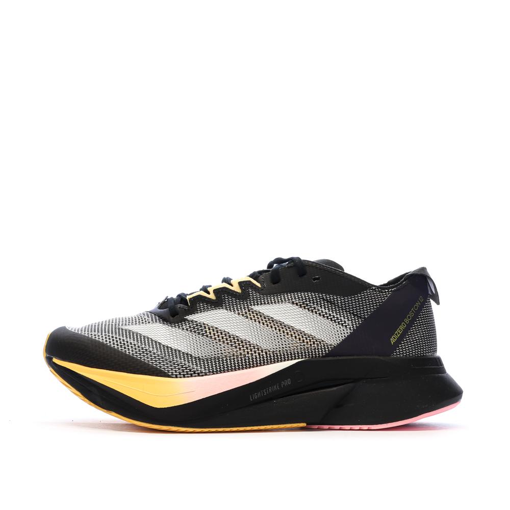 Chaussures de running Noires Homme Adidas Adizero Boston pas cher