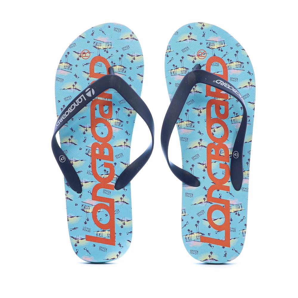 Tongs Bleu Homme Longboard Pavel vue 3