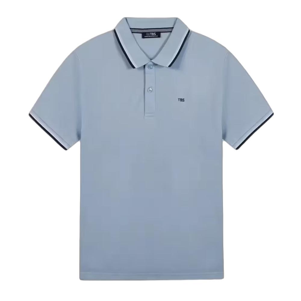 Polo azul para hombre TBS Yvanepol barato