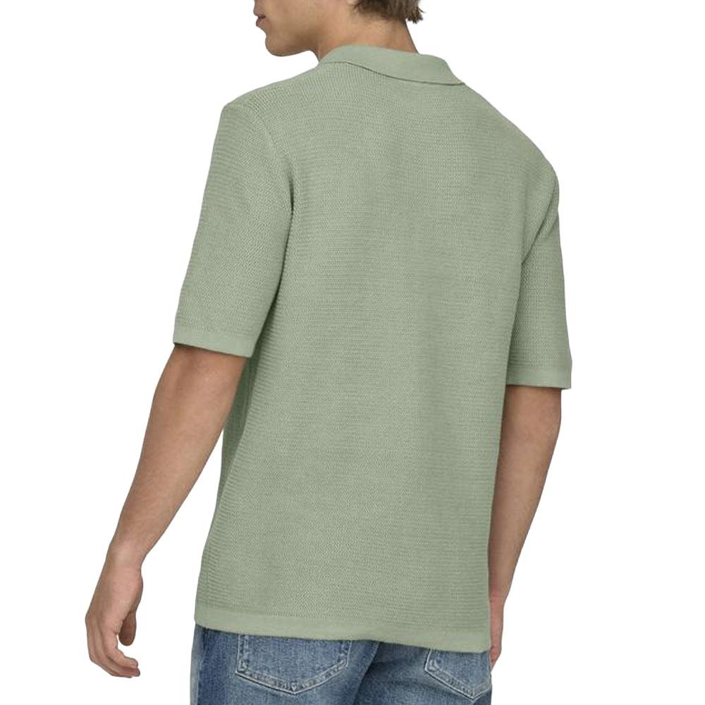 Polo Vert Homme Only & Sons Seric Reg vue 2
