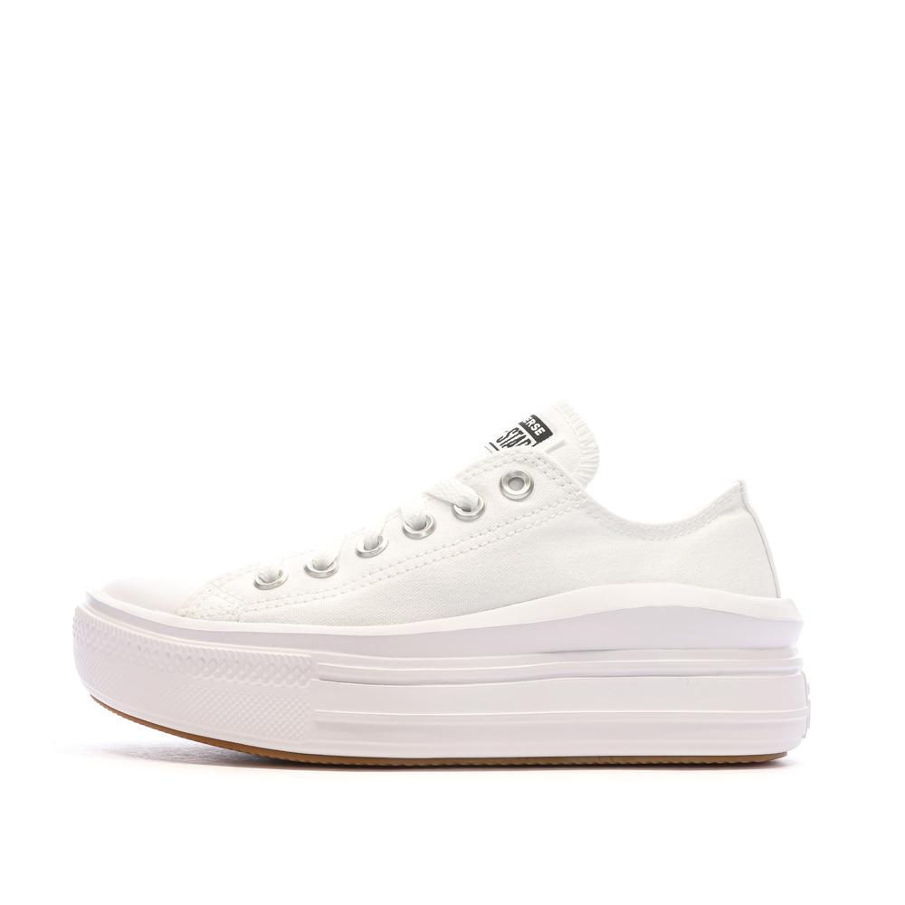 Baskets Blanches Femme Converse Ct All Star Move pas cher