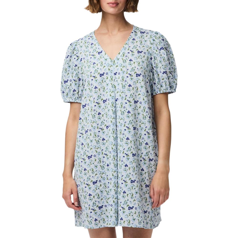 Pieces Talia Vestido Floral Azul Mujer barato