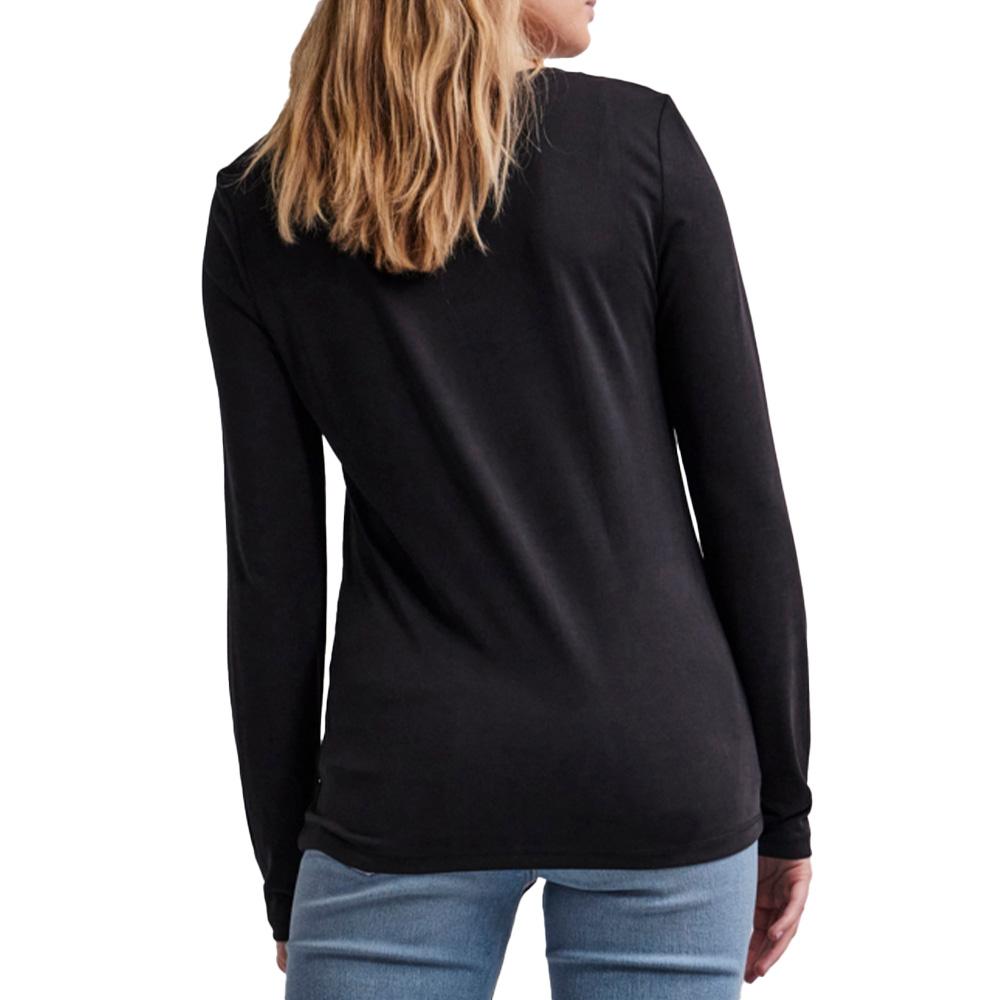 T-Shirt Noir Femme Pieces Pckamala vue 2