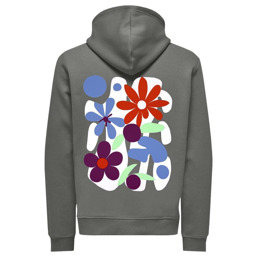 Sweat Gris Homme Only & Sons Flower vue 2