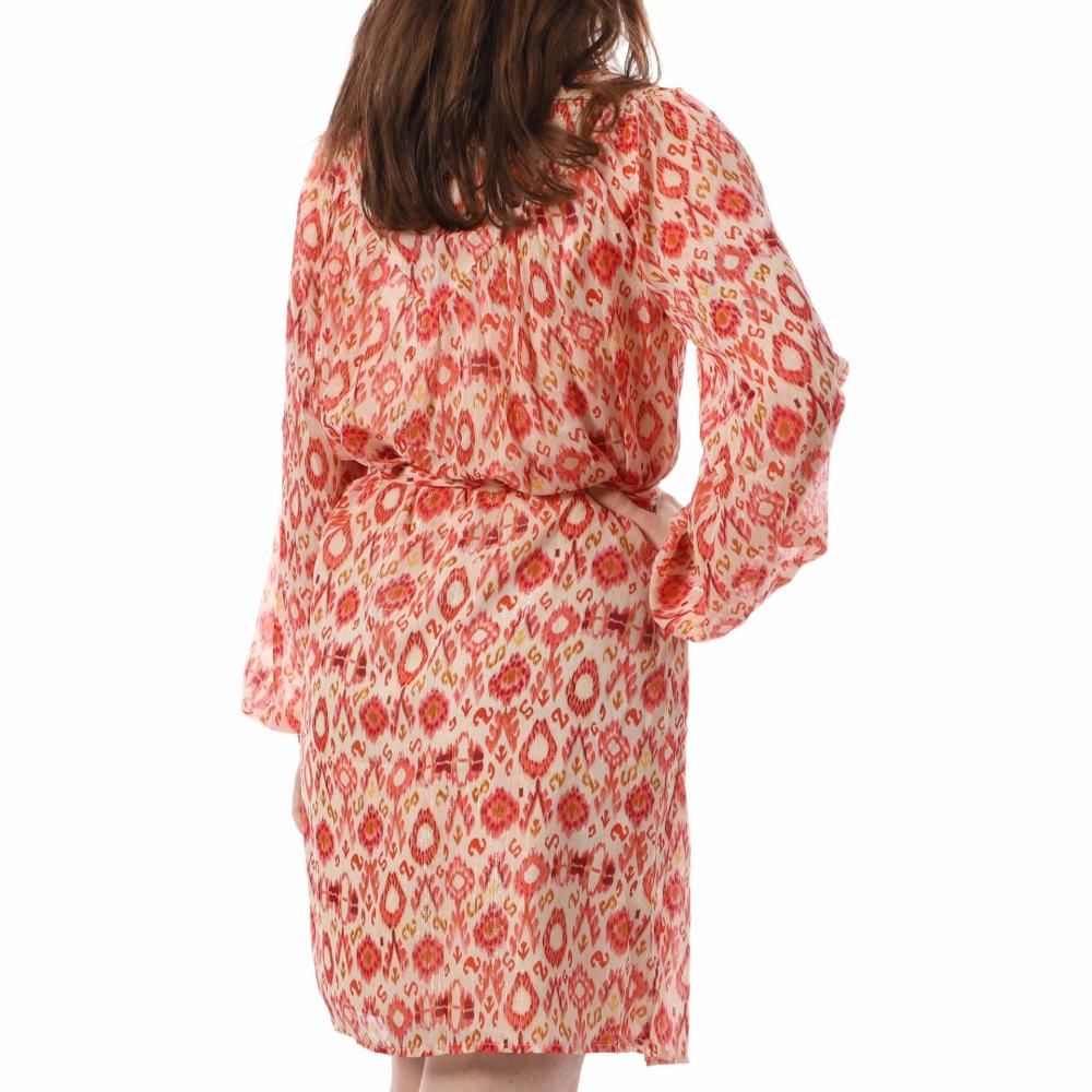 Robe Beige/Orange Femme Vila Vilola vue 2