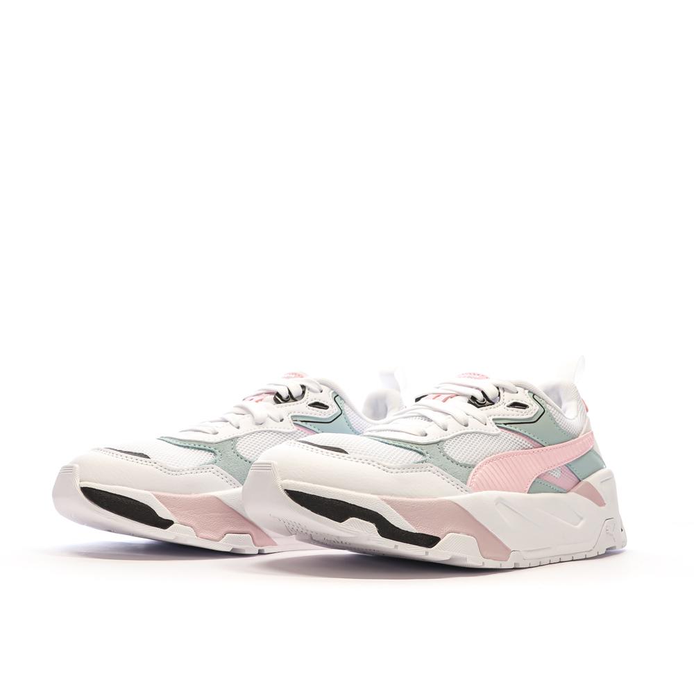 Baskets Blanc/Rose/Vert Femme Puma Trinity vue 6