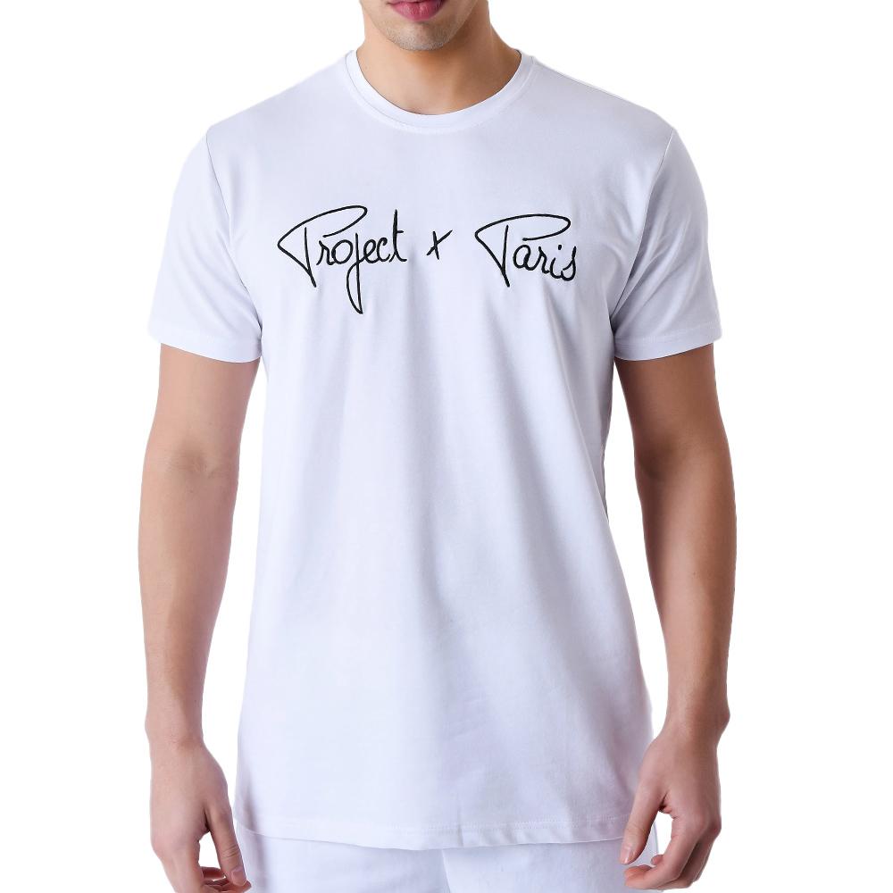 T-Shirt Blanc Homme Project X Paris 910076 pas cher