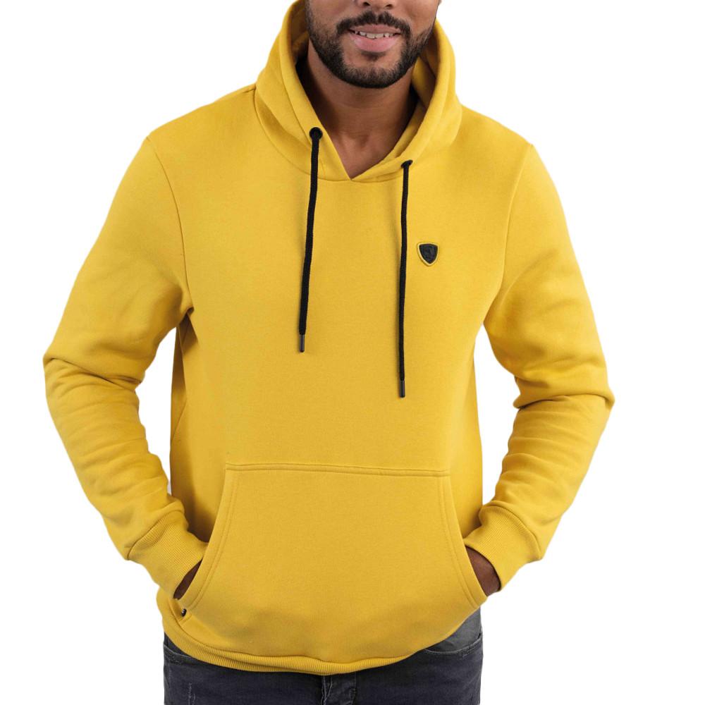 Sweat à Capuche Jaune Homme Redskins Makit Poster pas cher