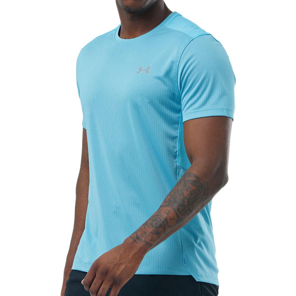 T-shirt Turquoise Homme Under Armour Speed pas cher