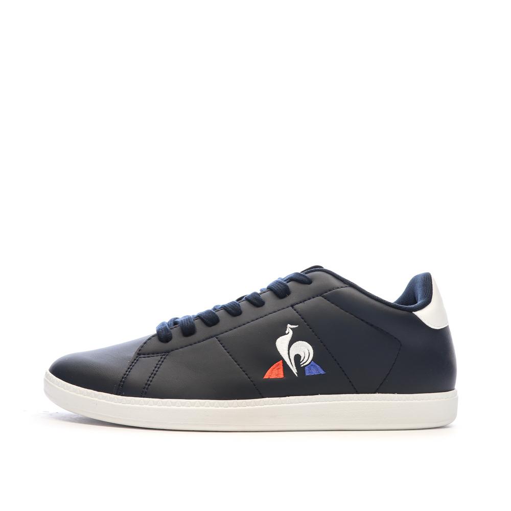 Baskets Marine Homme Le Coq Sportif Courtset pas cher