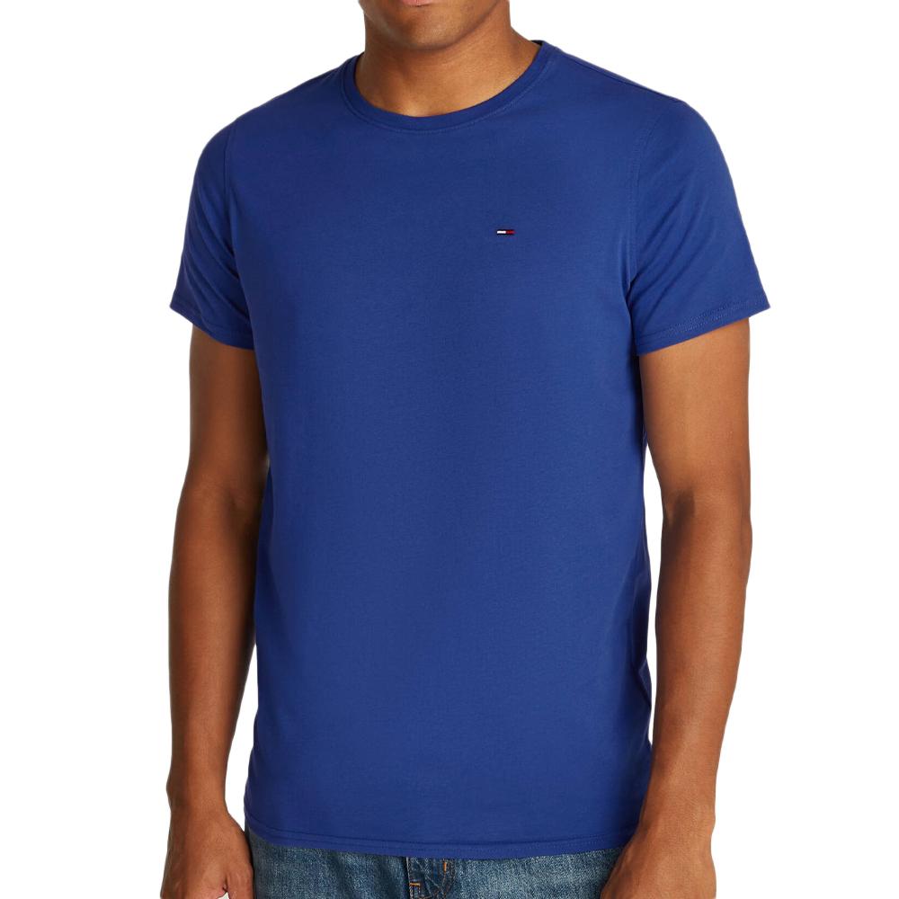T-shirt Bleu Electrique Homme Tommy Hilfiger Orig Jersey 2CH pas cher