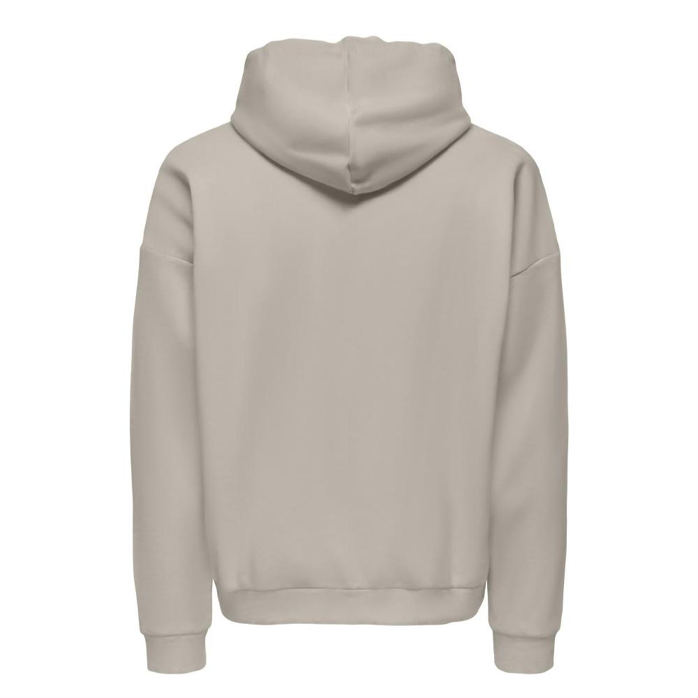 Sweat Zippé Beige Homme Only & Sons Chase vue 2