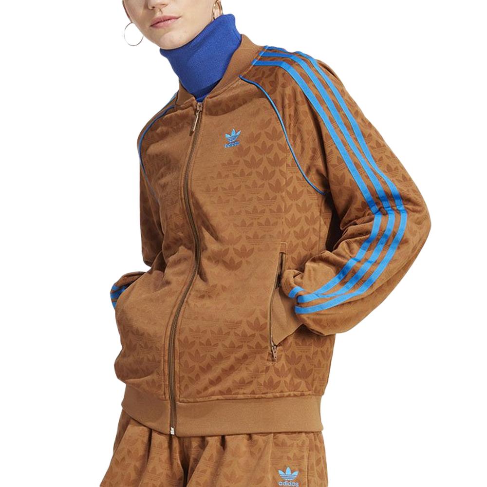 Veste de survêtement Marron Femme AdidasTt IK7873 pas cher