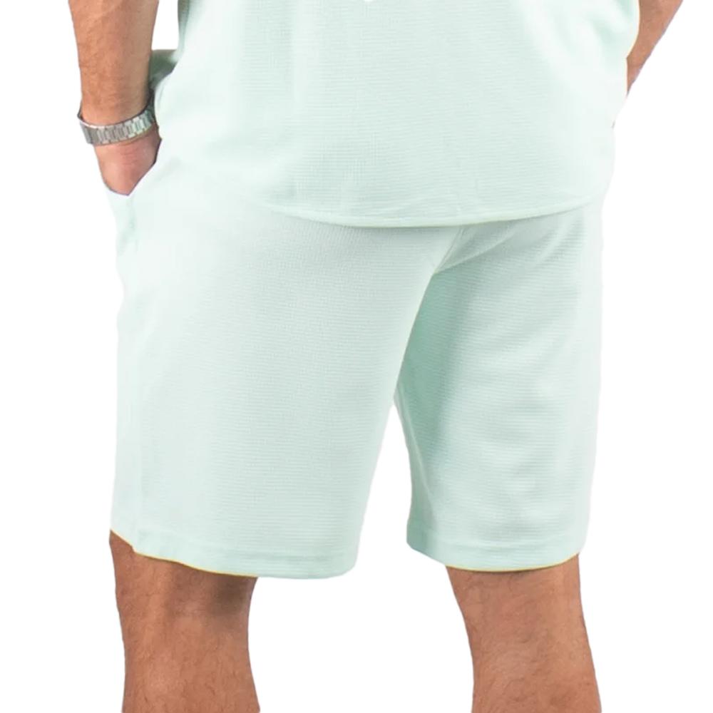 Short Vert d'Eau Homme Paname Brothers Poly vue 2