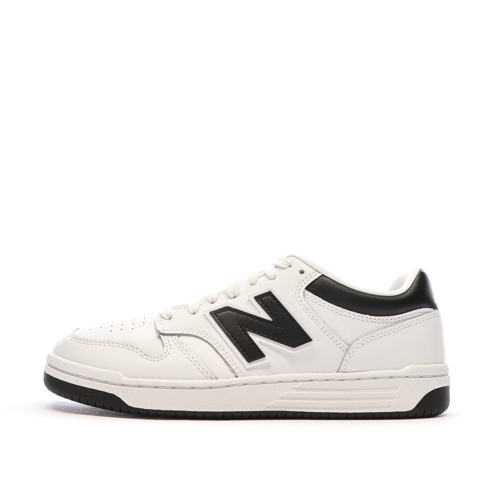 Baskets Blanches/Noires Homme New Balance 480 pas cher