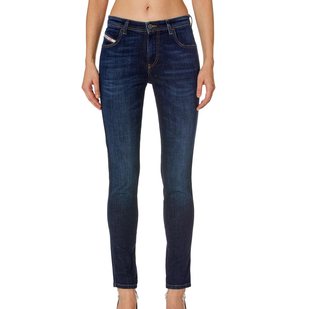 Jean Slim Bleu Foncé Femme Diesel Babhila pas cher