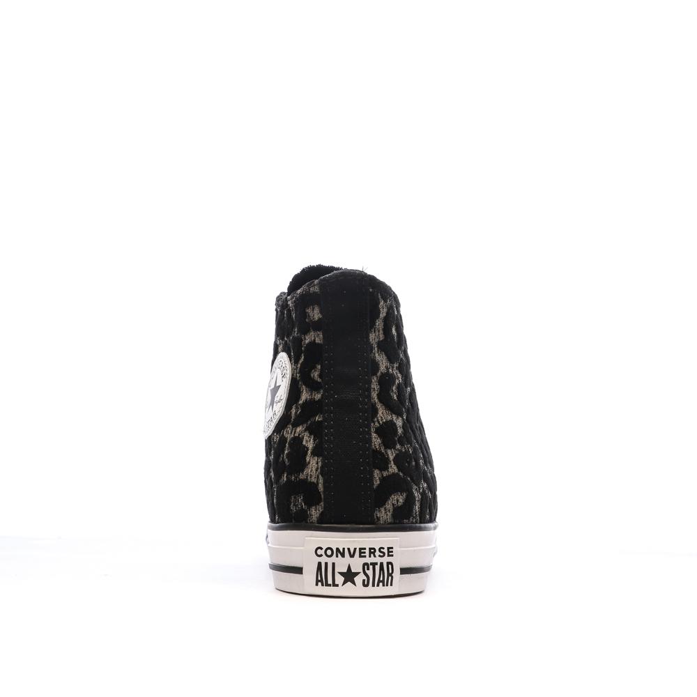 Baskets Noires Léopard Femme Converse Chuck Taylor All Star vue 3