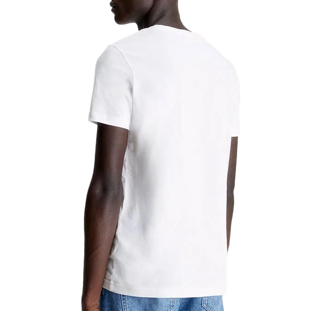 T-Shirt Blanc Homme Calvin Klein JeansCore Institutional vue 2
