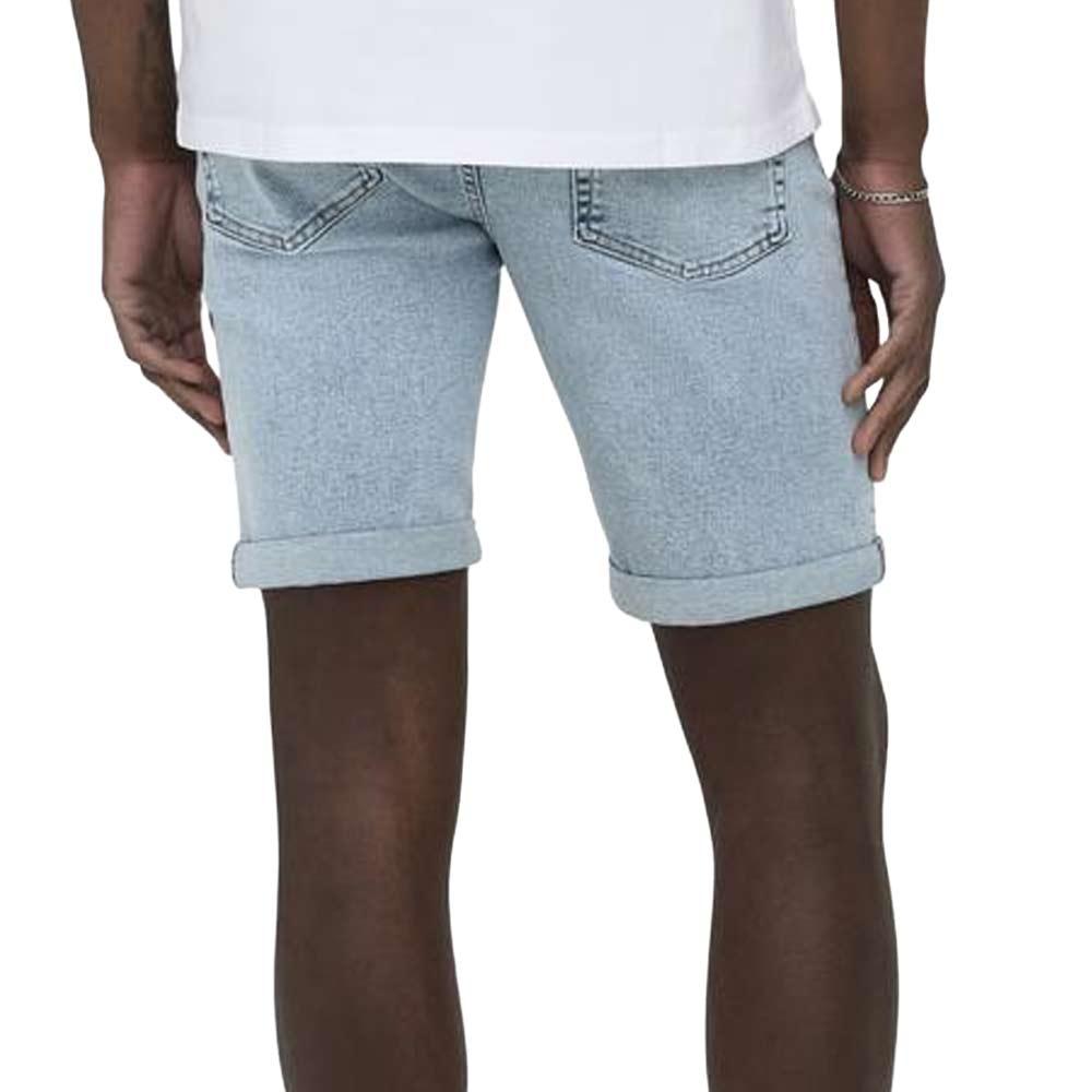 Short Bleu Homme Only & Sons Ply Lbd vue 2