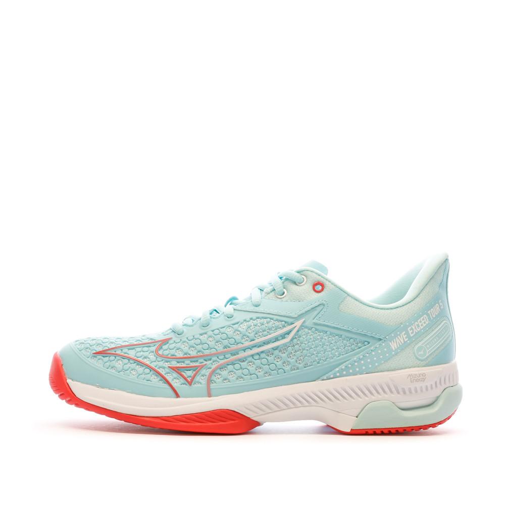 Chaussures de Tennis Bleu Femme Mizuno Exceed Tour pas cher