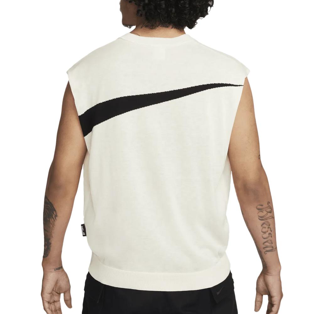 Sweat Noir/Blanc Homme Nike Swoosh vue 2