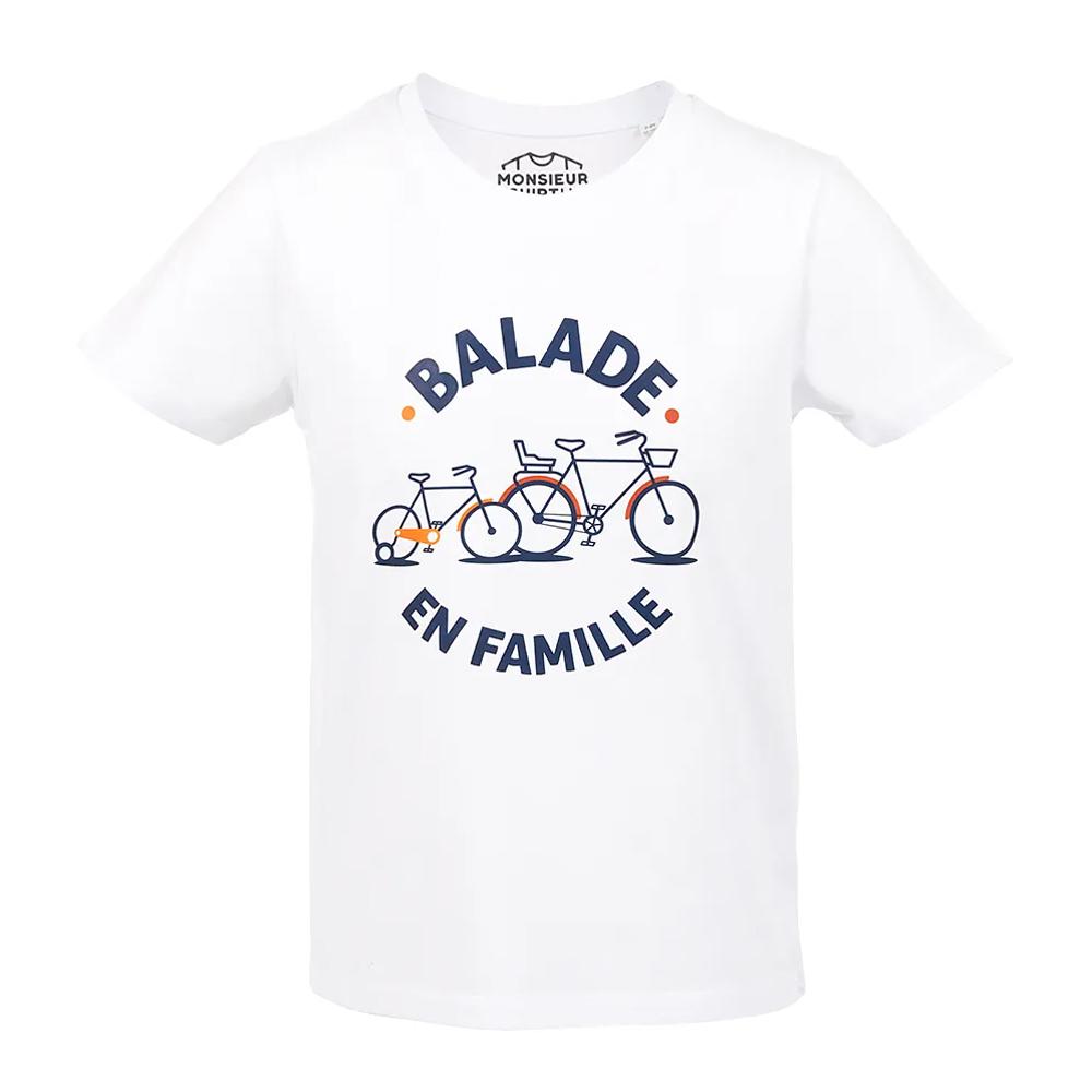 T-shirt Blanc Garçon Monsieur T-Shirt Famille pas cher