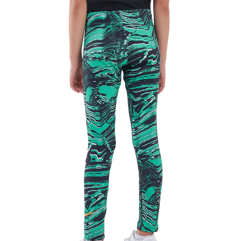 Legging Noir/Vert Fille Nike Aop vue 2