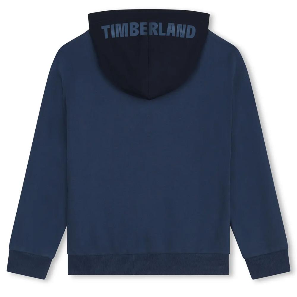 Sweat Zippé Bleu Garçon Timberland Cardigan vue 2