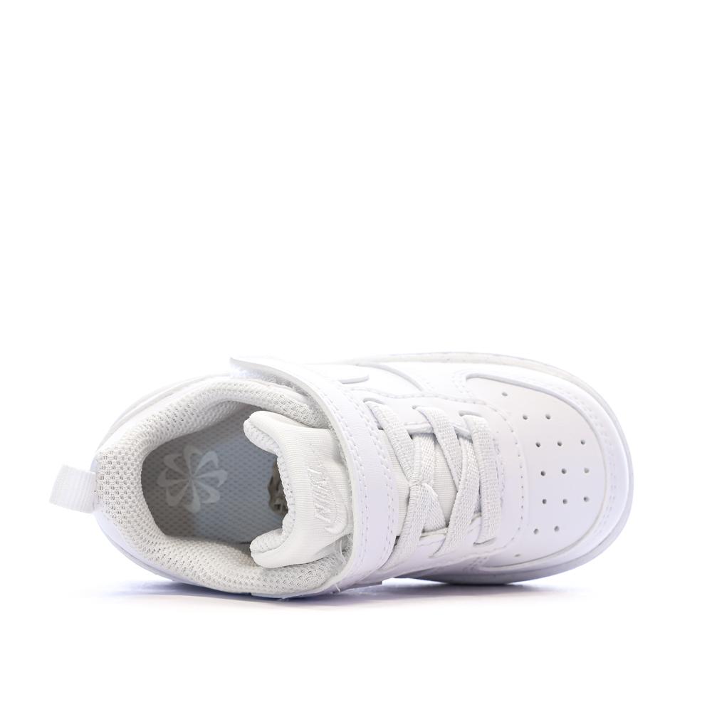 Baskets Blanc Enfant Nike Court Borough Low Recraf vue 4
