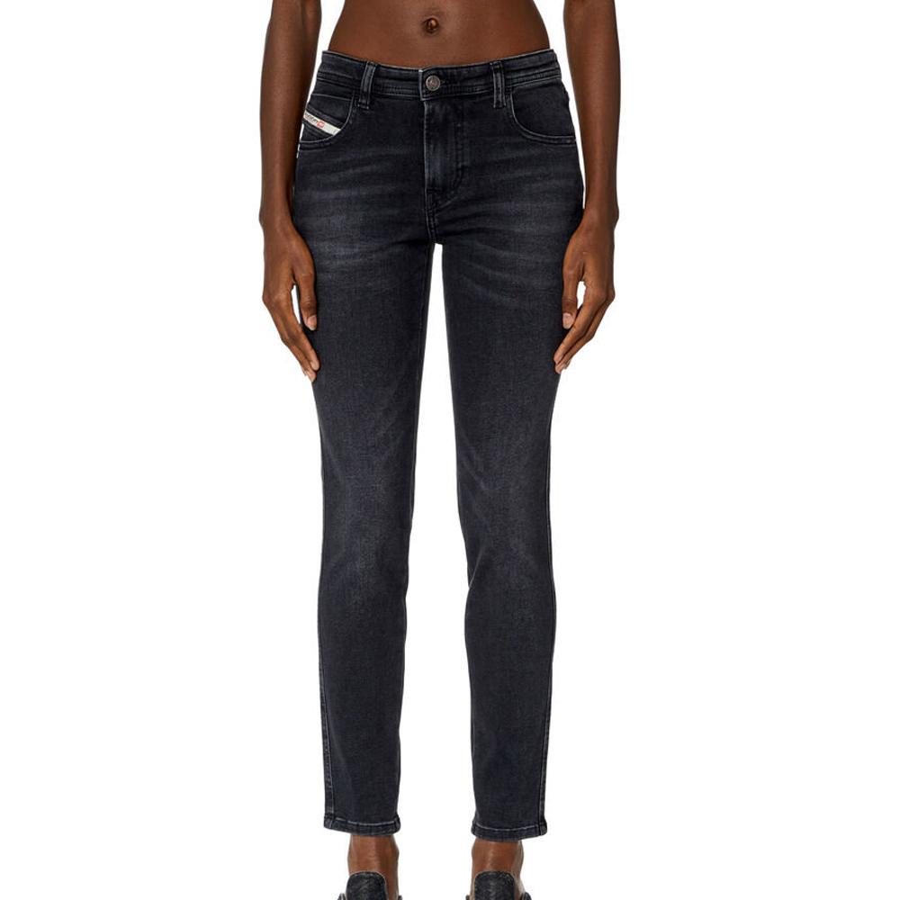 Jean Slim Gris Femme Diesel Babhila pas cher