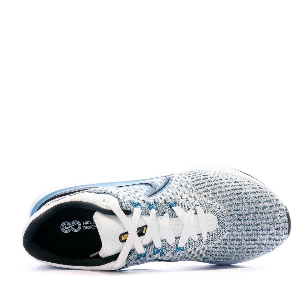 Baskets Bleu/Blanc Homme Nike React Infinity Run Fk 3 vue 4