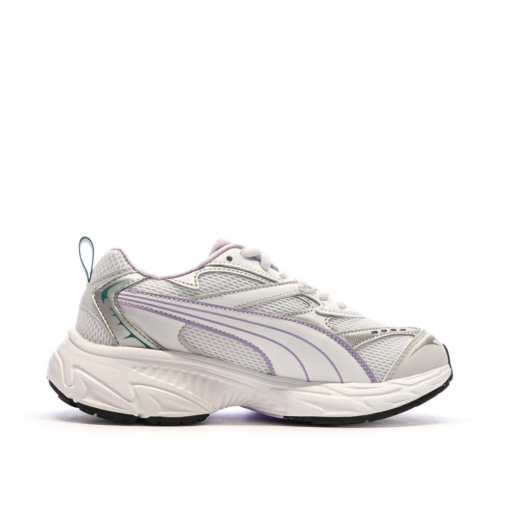 Baskets Blanc/Violet Femme Puma Morphic vue 2