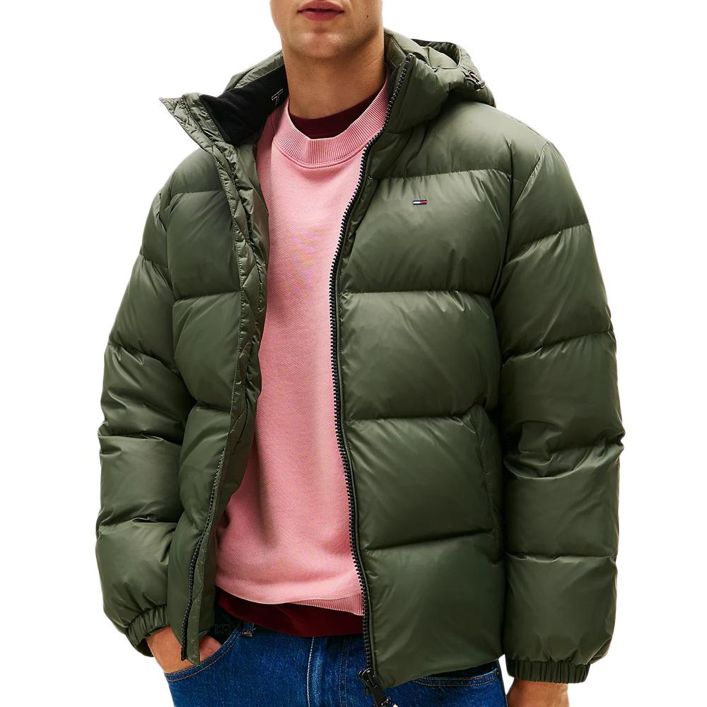Doudoune Kaki Homme Tommy Hilfiger Tjm Essential Down pas cher