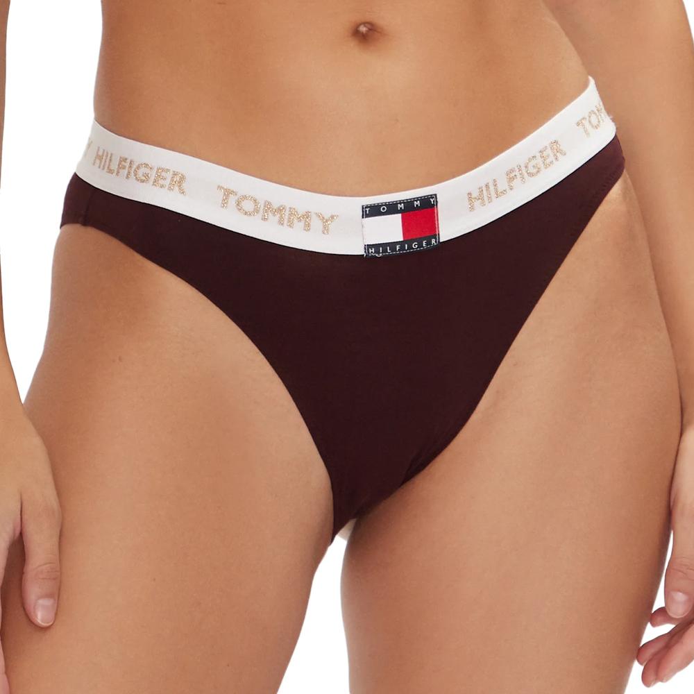 Culotte Bordeaux Femme Tommy Hilfiger Deep pas cher