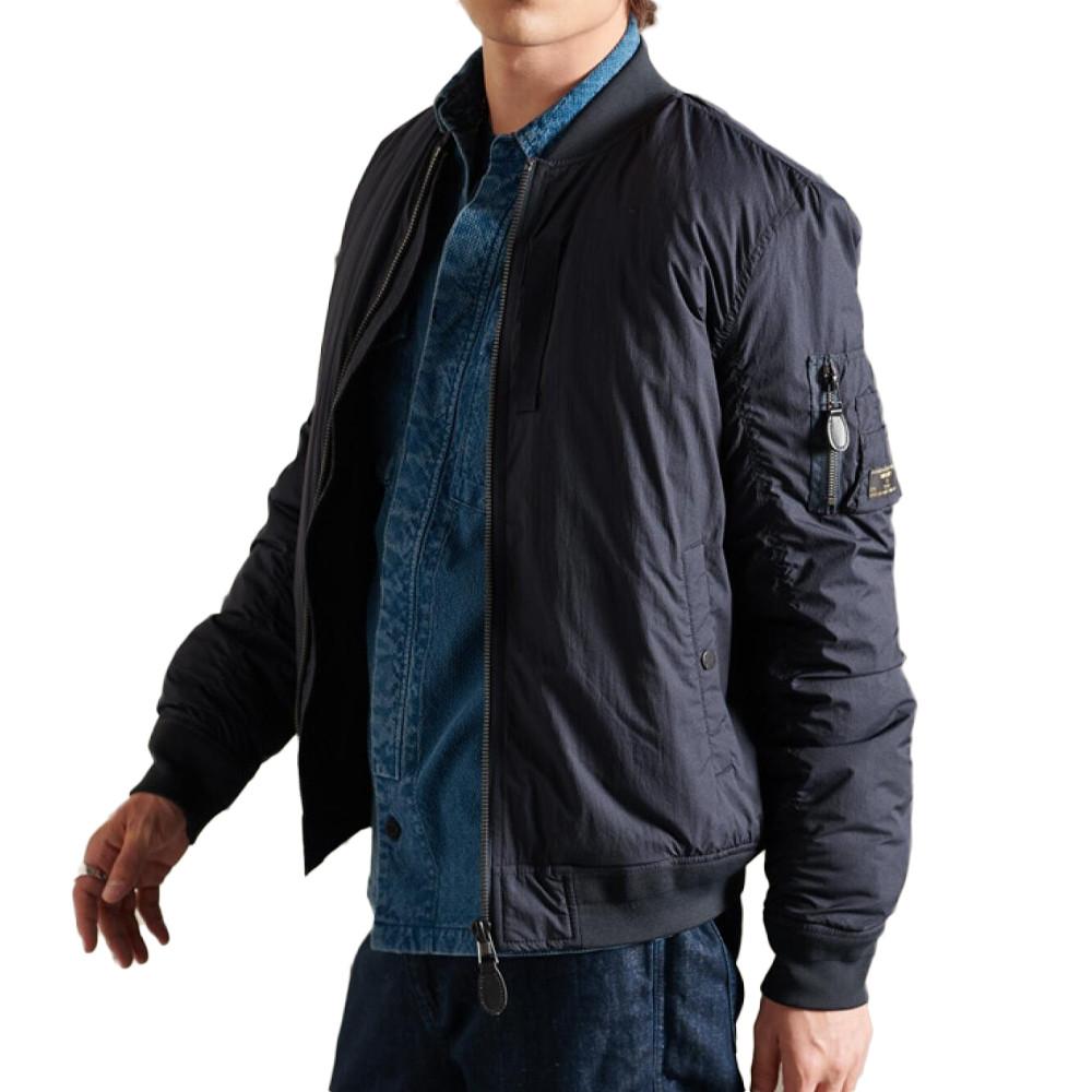 Veste Marine Homme Superdry New Military pas cher