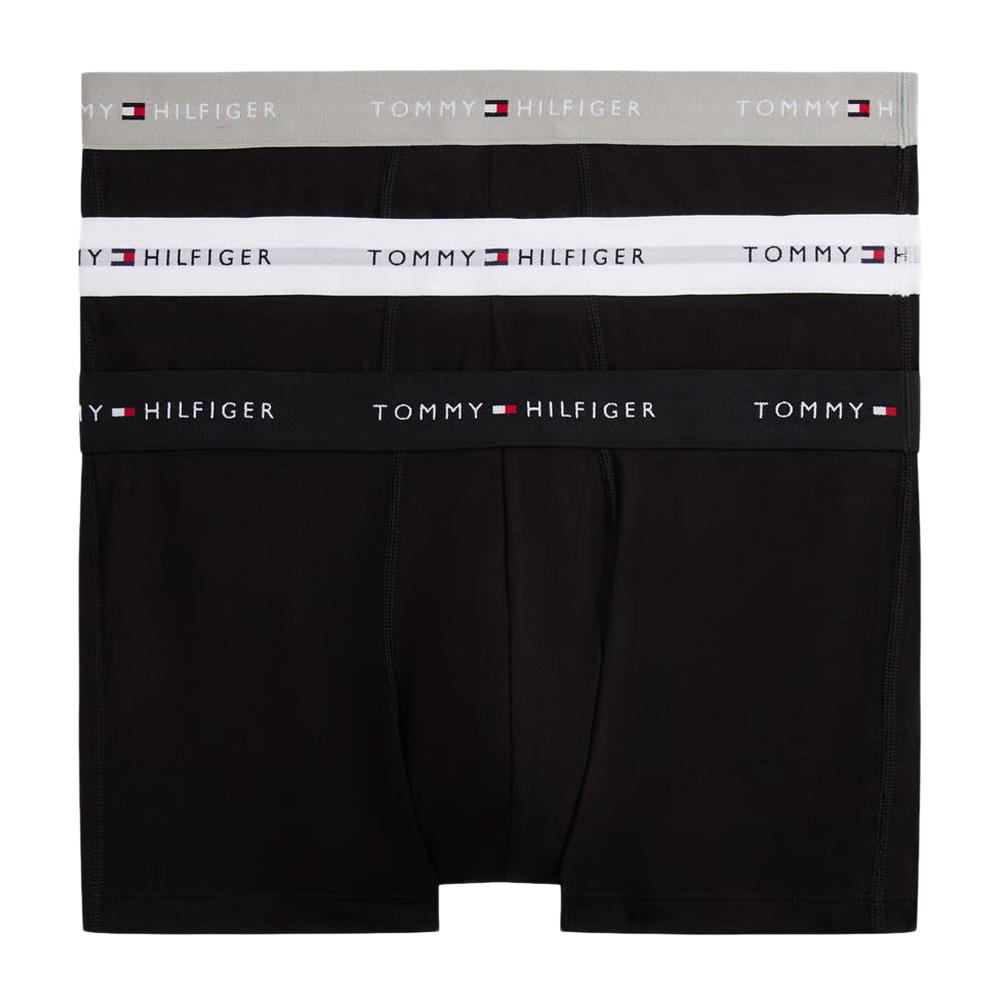 x3 calzoncillos blancos/negros Tommy Hilfiger Trunk para hombre barato