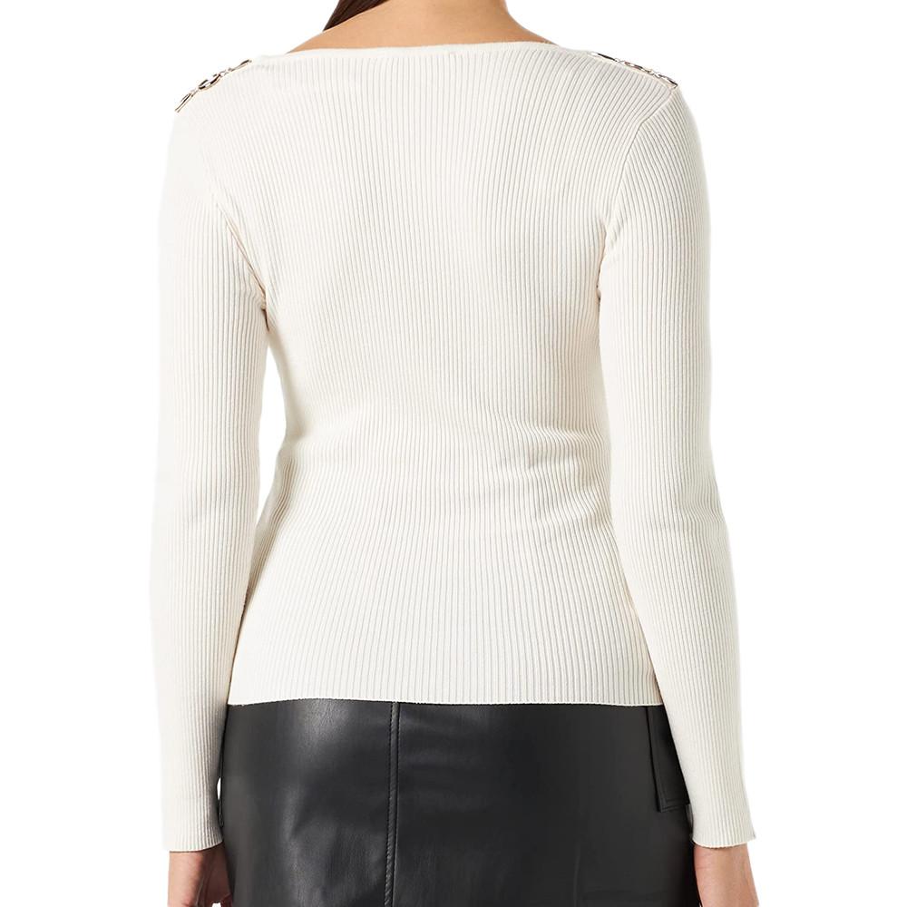 Pull Écru Femme Morgan Mjun vue 2