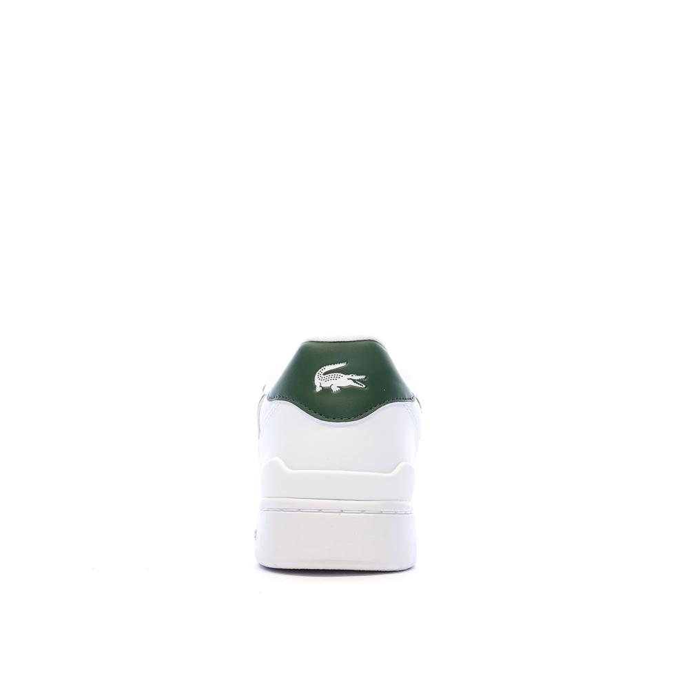 Baskets Blanc/Vert Homme Lacoste T-clip Set 224 vue 3