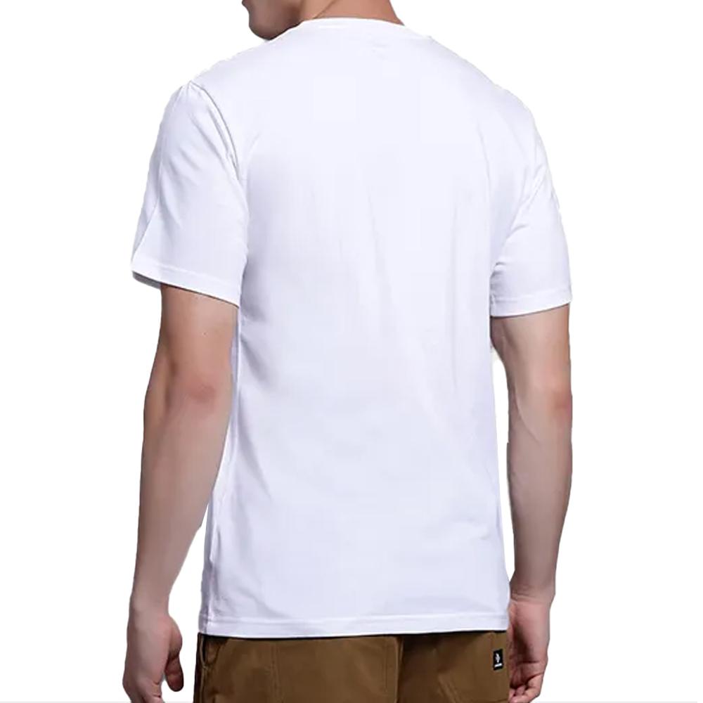 T-shirt Blanc Homme Converse Dotd vue 2