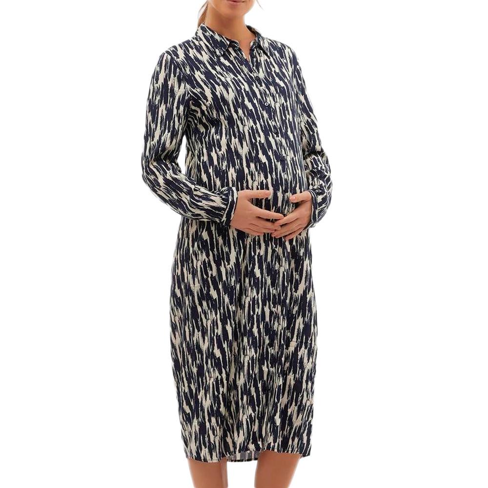 Robe Noir/Écru Femme Vero Moda Maternity Joy pas cher