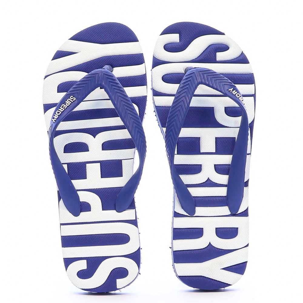 Tongs Bleu/Blanche Homme Superdry Vintage Vegan vue 3