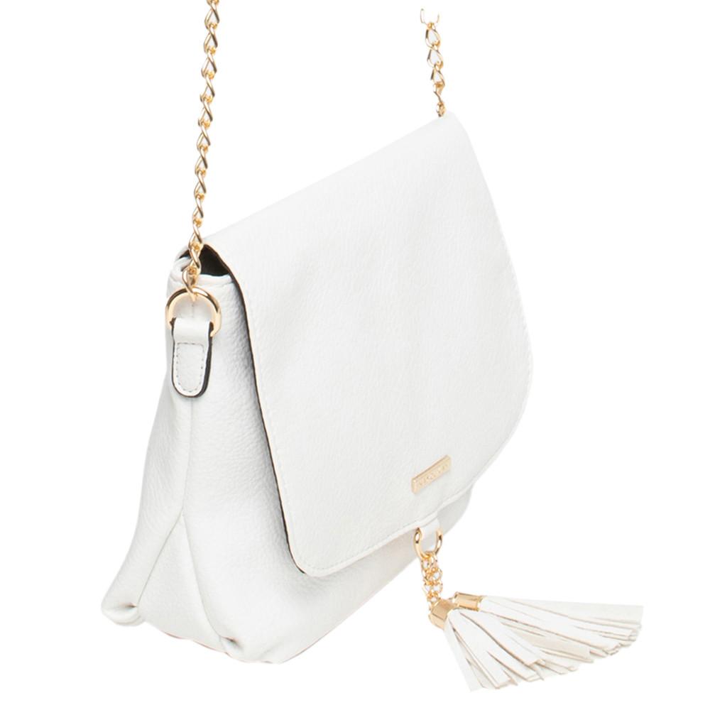 Sac bandoulière Blanc Femme Manoukian Mareva vue 3